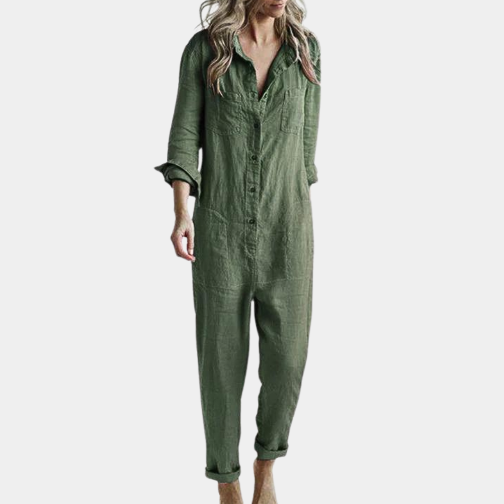 Casual Long Sleeve Women's Jumpsuit