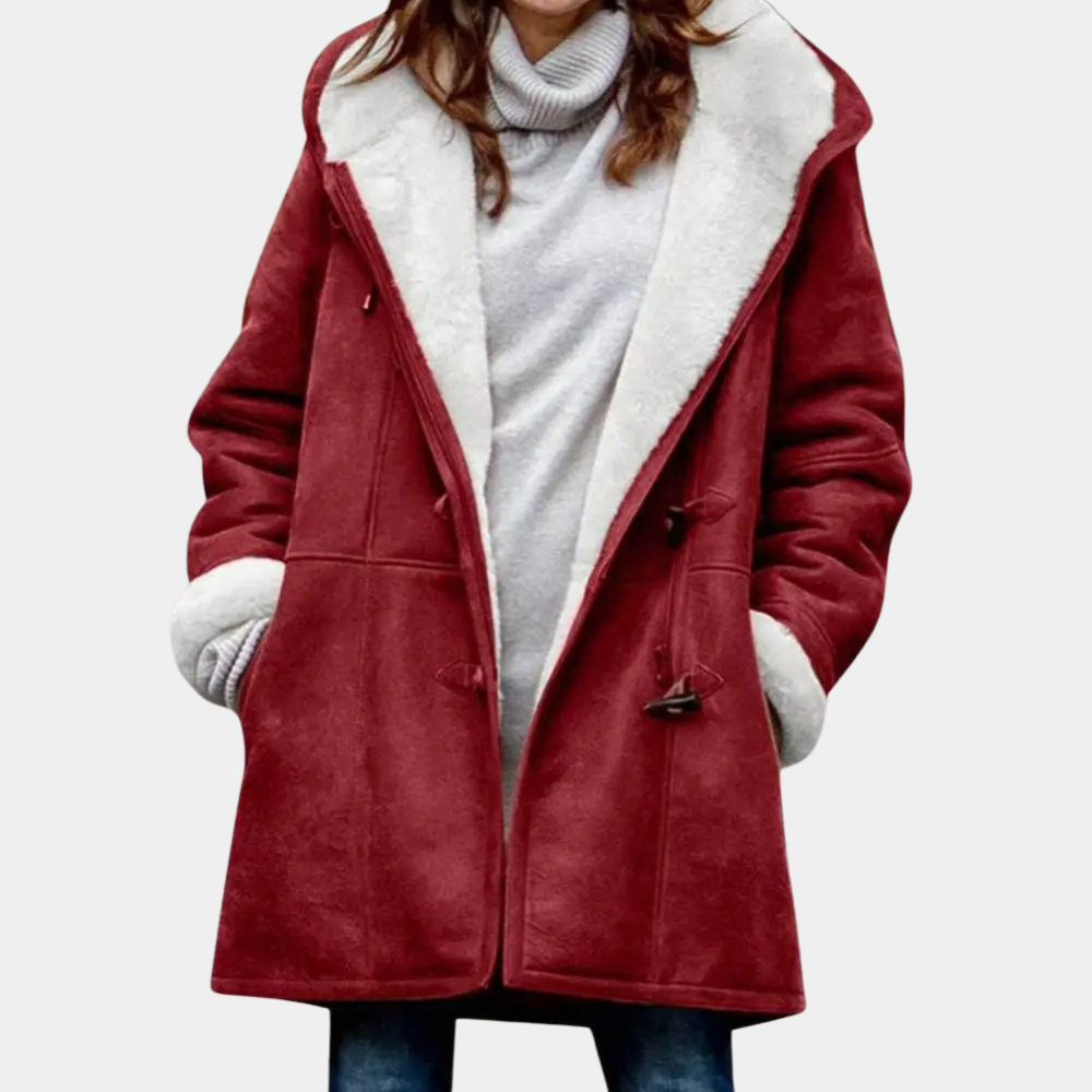 Long Winter Coat with Hood for Women